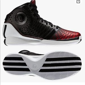 Derrick rose 3.5 black light scarlet mens size 6 shoe